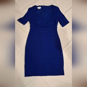 London Times Royal Blue Midi Dress